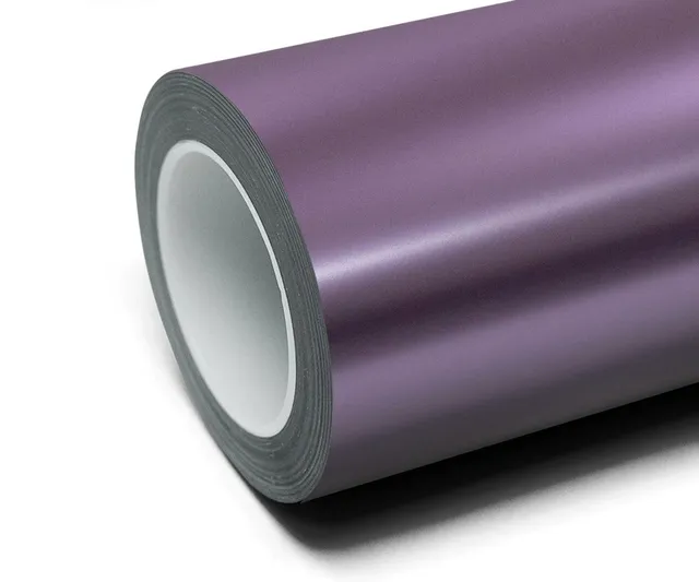 Texture du film Frozen Satin Metallic Plum Purple