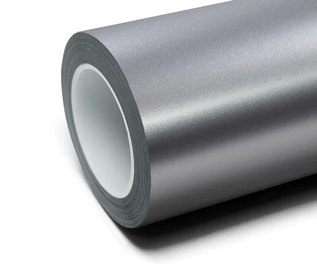 Texture du film Frozen Satin Metallic Silver