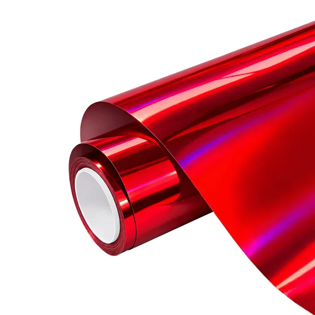 Texture du film Gloss Laser Red Chrome