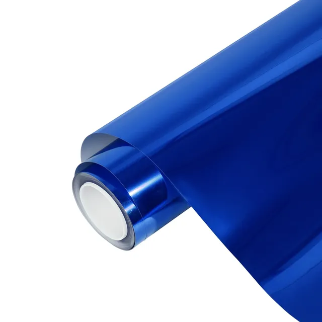 Texture du film Glossy Chrome Blue