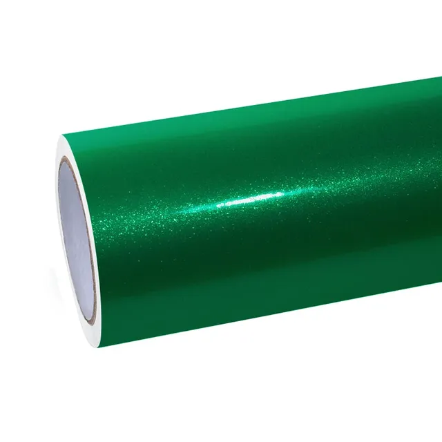 Texture du film Glossy Metal Flame Green