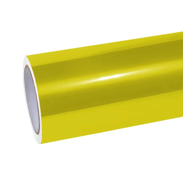 Texture du film Glossy Metallic Bmw M4 Paint Lemon Yellow