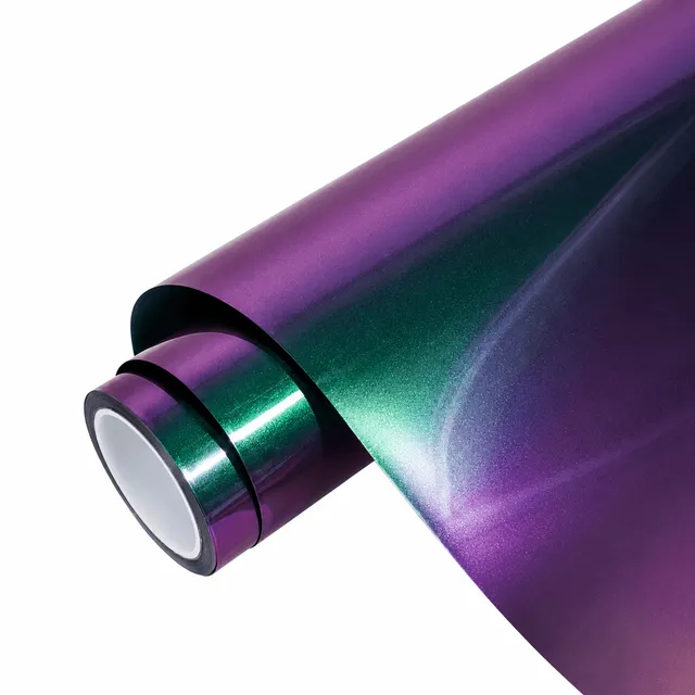 Texture du film Glossy Metallic Green Galaxy