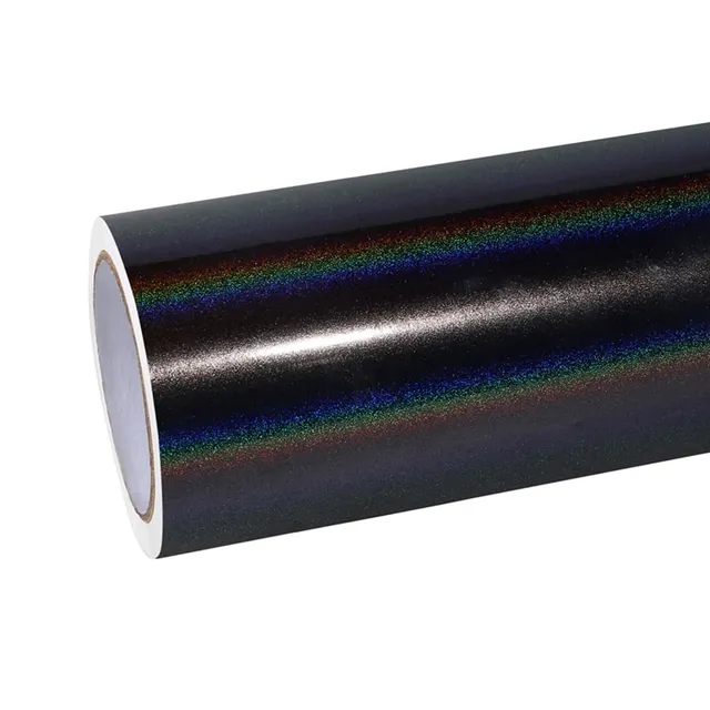 Texture du film Glossy Rainbow Laser Grey