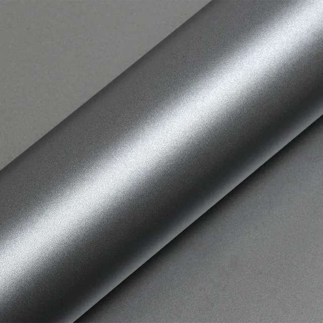 Texture du film Satin Santi Grey Metallic