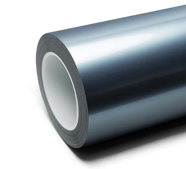 Texture du film Super Gloss Metallic Liquid Chrome Silver