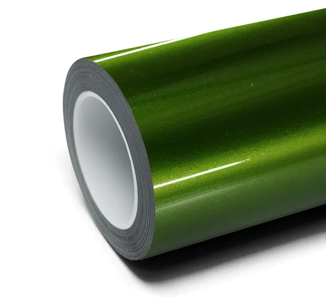 Texture du film Super Gloss Metallic Mamba Green